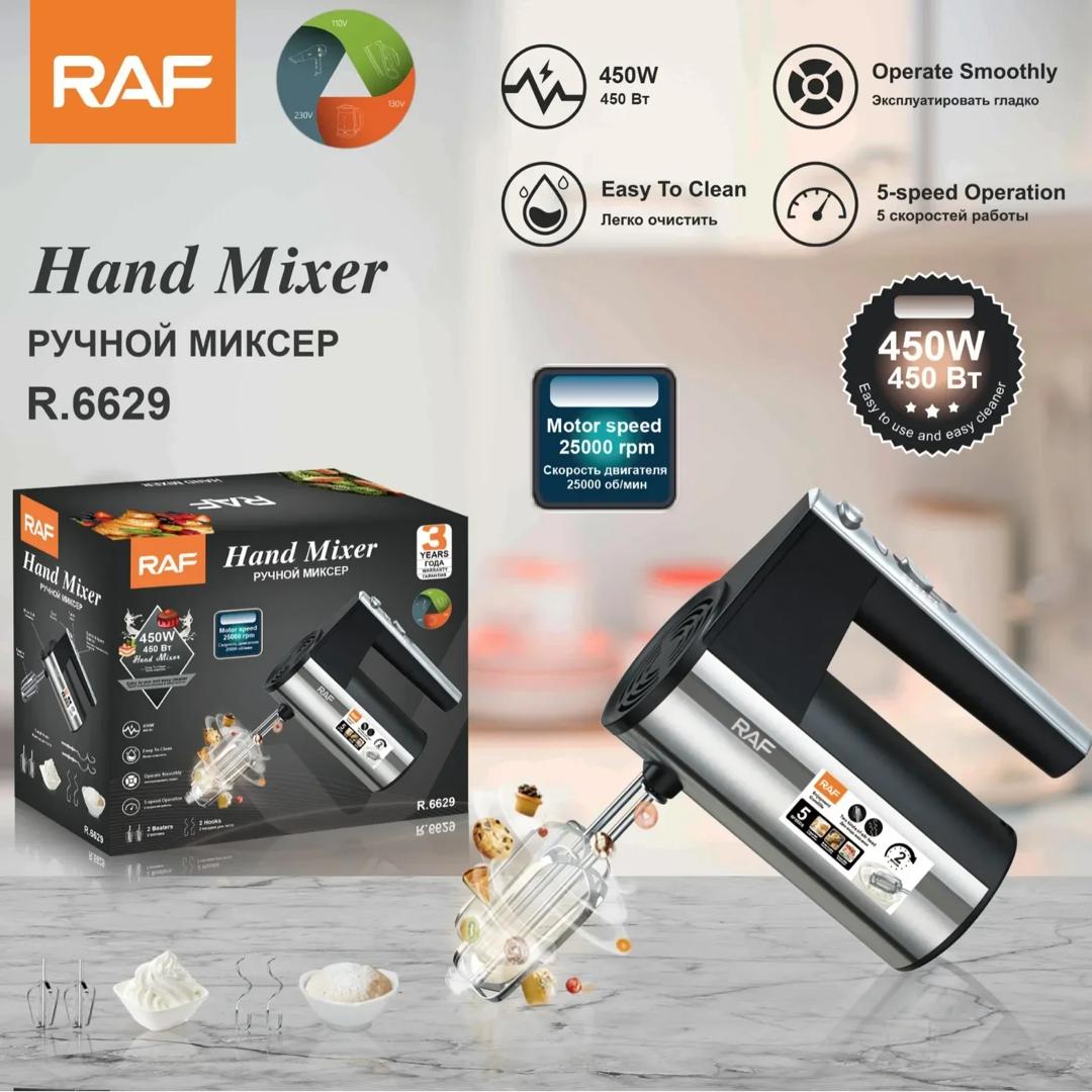 Mixeur à Main RAF 350W - Batteur Électrique avec 5 Vitesses