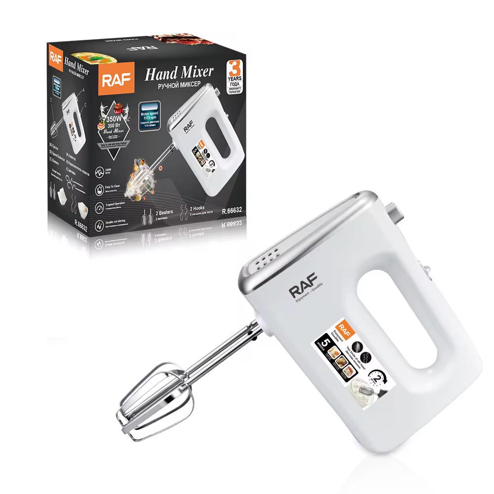 Mixeur à Main RAF 350W - Batteur Électrique avec 5 Vitesses