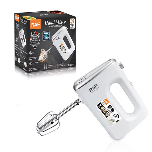 Mixeur à Main RAF 350W - Batteur Électrique avec 5 Vitesses